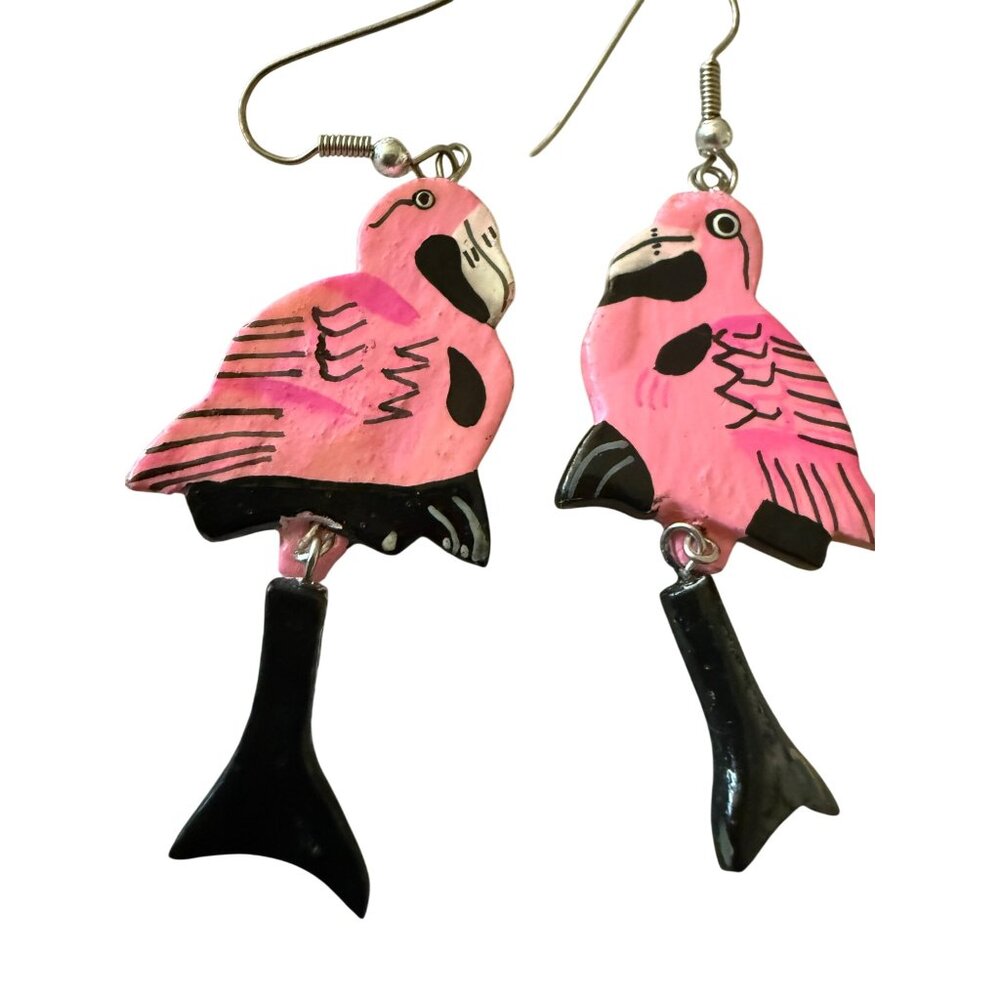 Flamingo Dangle Earrings